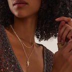 Fettero Dainty Gold Necklace for Women - 14K Gold Plated Hand Pendant Neckalces Gifts for Friends Hand Sign Language Trendy Charm Gesture Necklace Jewelry Gift - style: Nail
