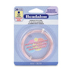 Beadalon German Style Wrapping Wire, Round, Rose Gold Color, 20 Gauge, 6 m / 19.7 ft - color: Rose Gold, size: 20 gauge / 19.7 ft
