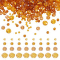 4 Strands Faceted Glass Beads Crystal 3/4/6/8mm Rondelle Transparent Glass Loose Spacer Beads for DIY Bracelet Necklace Wristband Keychain Jewelry Craft Making, Deep Orange - color: 3/4/6/8mm-Deep Orange