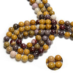 122Pcs(2 Strand/Set) 6mm Mookaite Jasper Smooth Round Beads Natural Stone Beads AAA Grade Premium Round Gemstone Genuine Real Stone Loose for DIY Bracelet Jewelry String Making - color: Moonkaite Jasper, size: 6mm