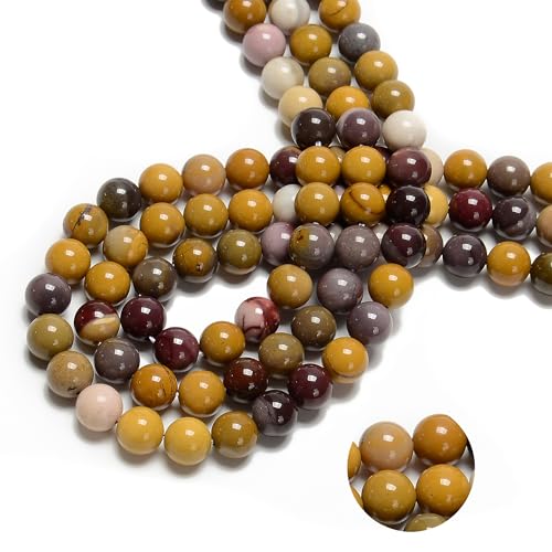 122Pcs(2 Strand/Set) 6mm Mookaite Jasper Smooth Round Beads Natural Stone Beads AAA Grade Premium Round Gemstone Genuine Real Stone Loose for DIY Bracelet Jewelry String Making - color: Moonkaite Jasper, size: 6mm