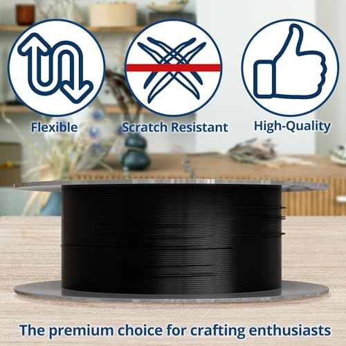 Soft Flex 26 Gauge Craft Wire - 27 Meters - Jewelry Wire with Tarnish Resistant Silver Plating - style: Black