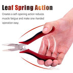 SPEEDWOX Long Nose Pliers 5 Inches Micro Wire Cutters Side Cutting with Spring Multi Use Mini Precision Fine Pliers Functional Professional Jewelry Making Tool Serrated Jaws Chrome Vanadium Steel - style: Long Nose Pliers