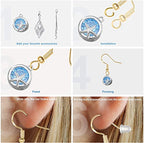 925 Sterling Gold Earring Hooks 120 PCS/60 Pairs, Ear Wires Fish Hooks, Hypo-allergenic Jewelry Findings Parts with 120 PCS Clear Silicone Earring Backs Stoppers - size: 120pcs-Gold
