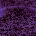 2000pcs Dark Purple Clay Beads for Bracelets Making, Flat Round Polymer Clay Beads 6mm Spacer Heishi Beads for Jewelry Making Earring Bracelets Necklace - color: Dark Purple 15