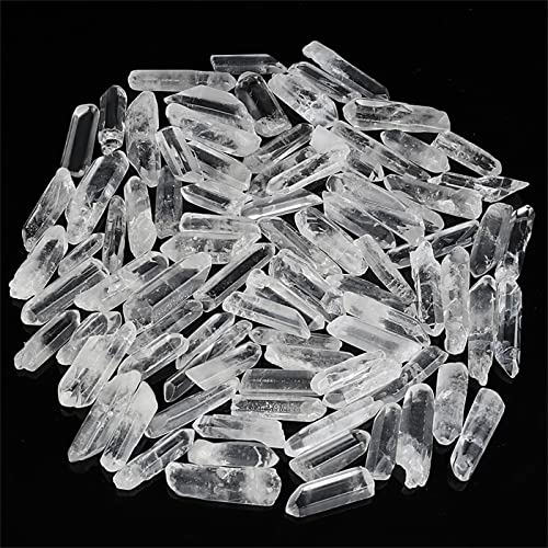 0.45lb Clear Quartz Crystal Points Natural Healing Crystals Tumbled Polished Bulk Stones for Meditation Yoga Chakra Reiki Balancing Crystal Therapy Gemstones Crystals 0.78"-1.57" - color: 0.78"-1.57", size: 0.45 Pound