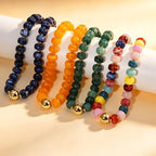 BOMAIL 4PCS Chunky Acrylic Beads Necklaces for Women Boho Colorful Resin Bead Choker Necklaces Set Big Bead Choker Necklace Fashion Trendy Summer Beach Necklaces Jewelry - color: B