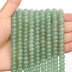 BONNY BOXX 1 Strand Natural 5 * 8mm Green Aventurine Rondelle Beads, Natural Abacus Disk Stone Beads Loose Spacer Gemstone for DIY Bracelet Necklace Jewelry Making - color: Green Aventurine, size: 5*8MM