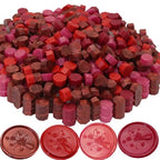 250Pcs Red Mix Sealing Wax Beads for Wax Seal Stamp, WaxSeal Beads Set with 50 Each of 5 Colors Perfect for Gift Sealing (250, Red Mix) - color: Red Mix