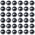 100pcs Natural Stone Beads 8mm Black Hematite Round Genuine Real Stone Beading Loose Gemstone Hole Size 1mm DIY Charm Smooth Beads for Bracelets Necklaces Earrings Jewelry Making Crafts - color: Black Hematite