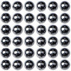 100pcs Natural Stone Beads 8mm Black Hematite Round Genuine Real Stone Beading Loose Gemstone Hole Size 1mm DIY Charm Smooth Beads for Bracelets Necklaces Earrings Jewelry Making Crafts - color: Black Hematite