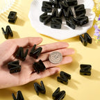 30Pcs Large Hole Letter Beads Black Acrylic European Beads 3D Letters N Chunky Bead Initial Alphabet Bead for Key Chains Bracelets Necklace DIY Craft Bag Charm Kit Arts Projects - color: Black-N