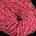 Song Xi 180pcs 2mm Natural Pink Tourmaline Gemstone Beads Faceted Round Loose Stone Beads for Jewelry Making (1 Strand) - color: Pink Tourmaline, size: 1.9-2.4mm