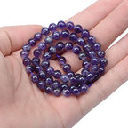 AD Beads Natural Gemstone Round Loose Beads 15" for Bracelet Necklace Earrings Jwelery Making Crafts DIY (4mm, Purple Amethyst) - color: Purple Amethyst, size: 4mm
