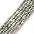 Faceted 4x6mm Natural Kiwi Jasper Stone Rondelle Spacer Gemstone Beads Loose Semi Gemstone Beads for Jewelry Making - color: Kiwi Jasper