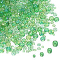 MECCANIXITY 15/0 11/0 8/0 6/0 Glass Seed Beads 1.5mm/2mm/3mm/4mm Loose Seed Beads for Jewelry Earring Bracelet Craft Making, 5888PCS, Grass Green - color: Grass Green