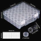 Bead Organizer, Bead Containers, 30 Grids Diamond Painting Storage Containers Clear Bead Organization Diamond Painting Accessories Small Storage Container for Beads Seeds Glitter Rhinestones (1 Pack) - size: The outer box: 16 x 14 x 5.3cm (1 Pack)