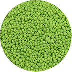 2200pcs Glass Seed Beads Bulk, 4mm 6/0 Pony Beads Bulk for Jewelry Making Mini Spacer Beads Loose Beads Craft Small Glass Seed Beads for DIY Bracelet Wrist (Grass Green) - color: Grass Green