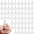 60 Pcs 1 Inch Swivel Lobster Claw Clasps for Keychains, Heavy Duty Zinc Alloy Lanyard Clip with Secure Lock, 360° Rotating Swivel Hooks for Purses, Bags, DIY Crafts and Pet Accessories
