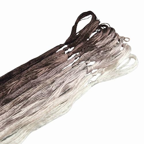 Mulberry Silk Floss Embroidery Thread Floss-Cross Stitch Threads China Silk Woven Jewelry Threads DIY Sewing Kits (112) - color: 112