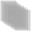 Valchoose Soft 304 Stainless Steel Mesh, 8 Pack Bendable Woven 8.3"X11.8"(213X302mm), 20 Mesh Non-Rusting, Wire Mesh Easy to Work, Non-Corrosive for DIY, Vent, Cage, Garden, Window (Plain Weave) - size: 8.3"X11.8"(213X302mm)