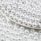20mm Acrylic Beads 180pcs White Pearl Bead Chunk Bubblegum Beadable Pen Ball Beads for Pen Bag Jewelry Making Necklace Bracelets (White) - color: white