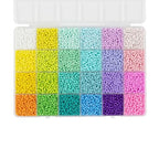 Macaron Color 3mm Seed Beads, 5200Pcs Glass Seed Beads Kit with Storage Box for DIY Necklace Bracelet Crafts - color: Macaron
