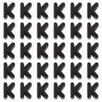 FASHEWELRY 30Pcs Acrylic Letter K Beads with Large Hole Big Plastic Letter Blocks European Beads 3D Letters Chunky Vowel Initial Alphabet Bead for Key Chains Necklace DIY Arts Craft Projects - color: Black, size: K