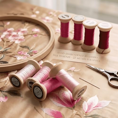 Natural 100% Mulberry Handmade Embroidery Silk Thread Silk Floss (39) - color: 39