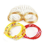 Huwujiu 400 Loops Jewelry Wire Memory Beading Wire Memory Steel Wire Cuff Bangle Bracelet for Art Creation Bracelet Necklace Jewelry Making Dolls and DIY Crafts Making