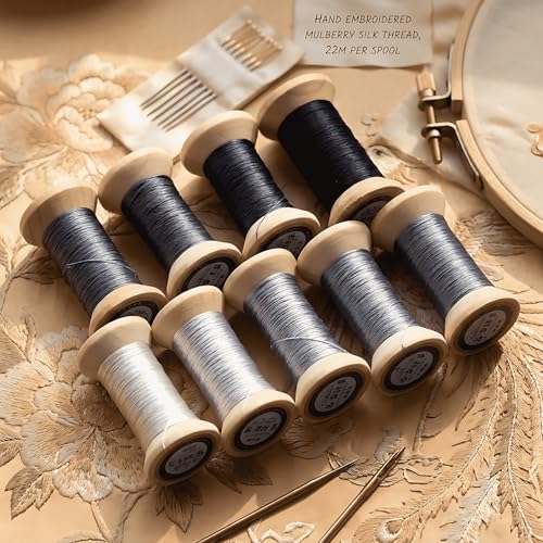 Natural 100% Mulberry Handmade Embroidery Silk Thread Silk Floss (22) - color: 22