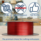 Soft Flex 26 Gauge Craft Wire - 27 Meters - Jewelry Wire with Tarnish Resistant Silver Plating - style: Red