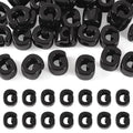FASHEWELRY 30Pcs Acrylic Letter G Beads with Large Hole Big Plastic Letter Blocks European Beads 3D Letters Chunky Vowel Initial Alphabet Bead for Key Chains Necklace DIY Arts Craft Projects - color: Black, size: G