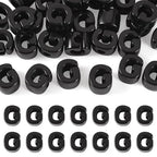 FASHEWELRY 30Pcs Acrylic Letter G Beads with Large Hole Big Plastic Letter Blocks European Beads 3D Letters Chunky Vowel Initial Alphabet Bead for Key Chains Necklace DIY Arts Craft Projects - color: Black, size: G
