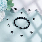 UNICRAFTALE 15 Set Gunmetal Stainless Steel Snap Clasps Metal Snap Button Press Stud Cap Socket Jewelry Connector for Bracelet Jewelry Making 15.5mm - color: Gunmetal