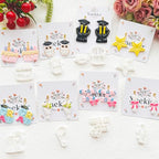 Graduation Polymer Clay Cutters Set - 9pcs Sharp & Durable Class of 2026, Grad, Owl, Cap, Gown, Cake & Star Shapes for DIY Earring Jewelry Making, Soft Clay Crafts & Class Party Supplies - color: 2N color