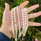 38pcs Adabele AAA Grade 10mm Natural Shell Pearl Loose Round Beads Freshwater Mother of Pearl Nacre 15 inch (Warm White) for DIY Craft Jewelry Making SP10-2 - color: Cream white/Warm white, size: 10mm (38pcs/1 Strand)