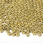 1000pcs Acrylic Number Beads 0-9 Round Number Beads 4x7mm Mixed Number Beads for Jewelry Making and DIY Bracelets, Necklaces, Key Chains (Gold) - color: Gold