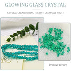 100 PCS 8mm Glow in The Dark Beads,Lake Blue Round Luminous Bead Bracelet Beads for Jewelry Making,Earring Spacer Bead,DIY Crafts - color: Lake Blue