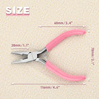 5-Inch Long Nose Pliers with Wire Cutter, Ideal for Jewelry Making, Electrical Work, and More. Durable Carbon Steel Construction, PVC Handle. 4.6 x 3.1 x 0.4" (116 x 78 x 9 mm). - style: Long Nose Pliers