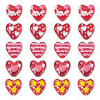 Red Heart Beads Glass Cute Heart Hand Drawn Beads Craftdady 20Pcs Love Loose Spacer Beads Red Bracelet for DIY Earring Necklace Jewelry Making-14mm - color: Red