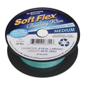 Soft Flex 49 Strand Beading Wire - Medium 0.19 Diameter - 30 Feet Nylon Design Wire - style: Turquoise