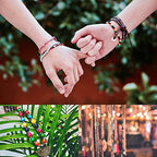 4 Rolls Clear Elastic Bracelet String, 0.8mm & 1mm, TuNan Crystal Stretchy Bead String Stretch Cord for Bracelets Beading Jewelry Making - Clear and Black (50/50/55/55 Yards)