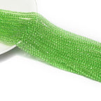 10 Strands Spinel Beads Artificial Faceted Small Round Loose Beads 3mm 15 inch for Jewelry Making Charms Necklace Bracelet - color: Light Green-1