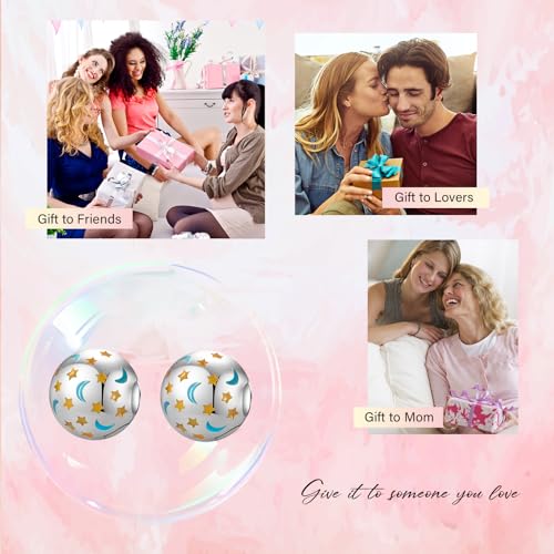 Clip Stopper Spacer Charms for Bracelets Necklaces, Compatible with Pandora,Jewery Mking DIY - style: Spacer Glow-in-the-dark Stars and Moon