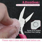 SPEEDWOX Mini Pink Nose Pliers, 3 Inch Duckbill Pliers for Jewelry Making, DIY Craft & Hobby Supplies - style: 3" Flat Nose Pliers