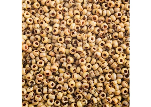 Miyuki Seed Bead 11/0 APX. 22 - g OP. Yellow Picasso Japanese Glass Seed Beads - color: Yellow Picasso