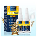 Meuvcol Metal Glue 100g - Heavy Duty Super Glue for Metal, Aluminum, Stainless Steel, Craft - Strongest Metallic Adhesive Weld, Fast-Bonding & Clear, Liquid Bonding Adhesive for Plastic, Wood,Rubber - size: 100g, style: Metal Glue