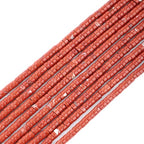 Natural Red Jasper Heishi Spacer Beads Loose Semi Precious Flat Round Gemstone Disc Shape Stone for Beading Jewelry Making 4x2mm 15.5" - color: Red Jasper