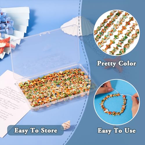 6 Strand Turquoise Spacer Beads Starfish Turtle Cross Leaf Butterfly Painted Beads Summer Ocean Loose Beads Crafts 8 Colors 13-17mm for DIY Bracelet Necklace Earring Jewelry Making - color: Mixed Color-A
